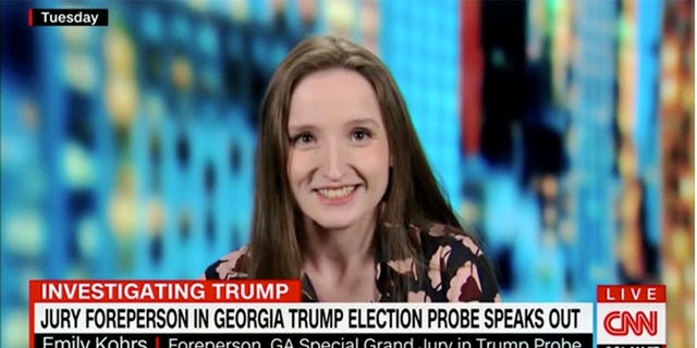 Emily Kohrs, the foreperson on Georgia's special grand jury investigating former President Donald Trump, was all smiles in interviews with CNN and NBC News.